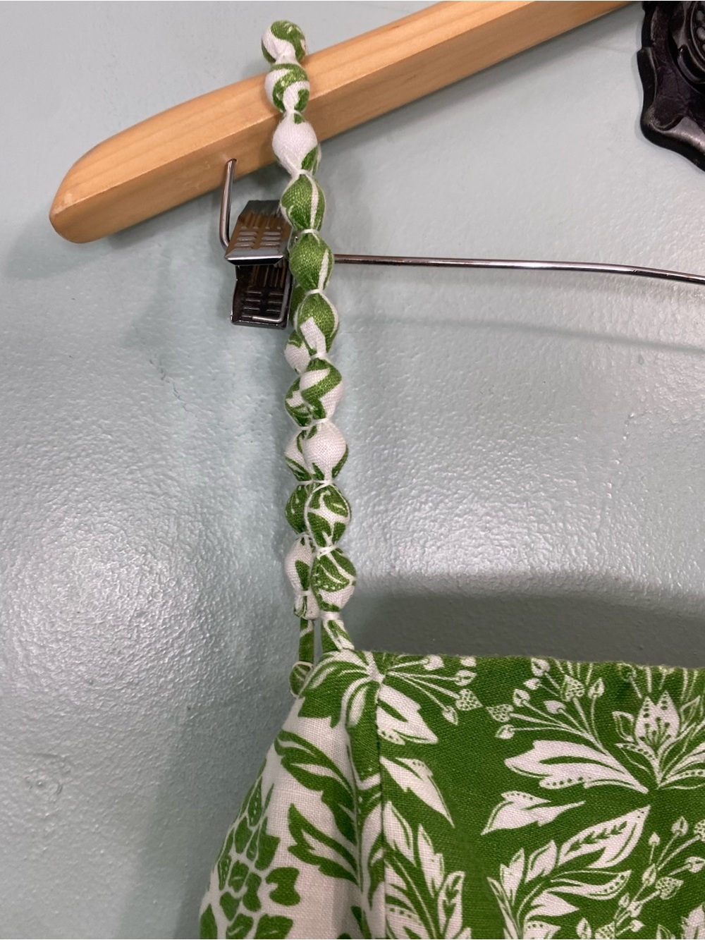 Farm Rio Delicate Tapestry Linen Drop Waist Midi Dress Green Small - Picture 4 of 12